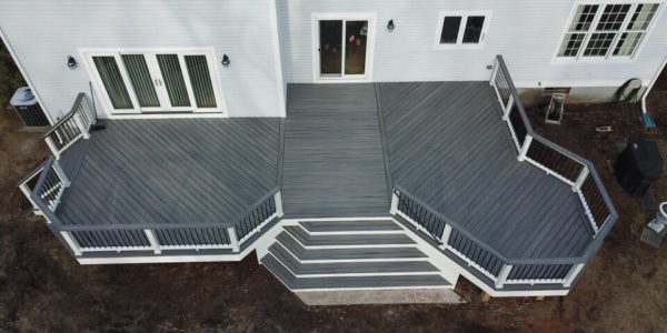 Trex Deck With Stairs & Railing