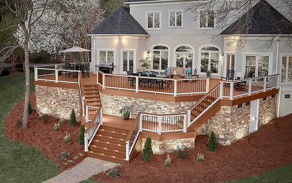 deck lighting, stairs, recessed