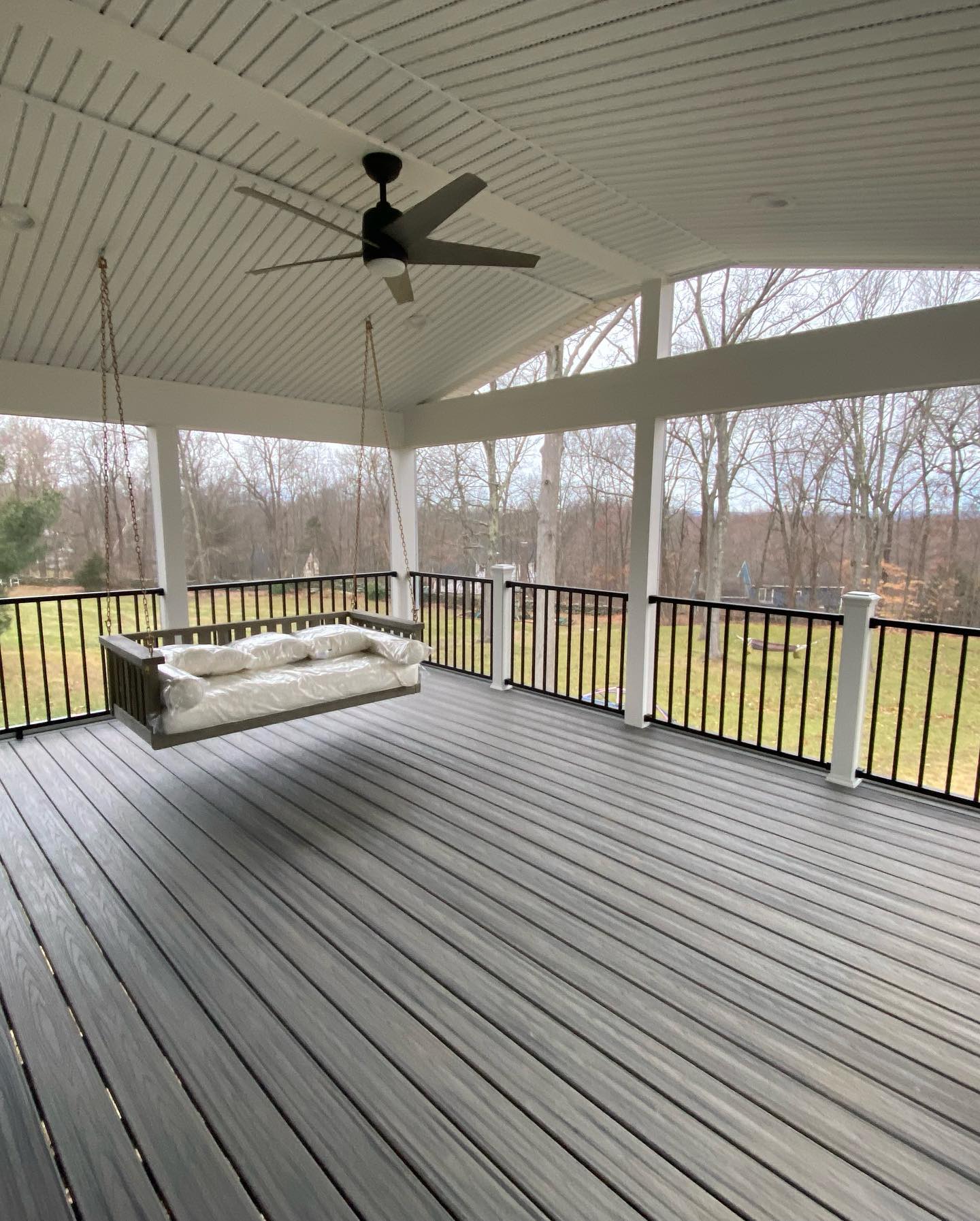 winter deck and porch project after image