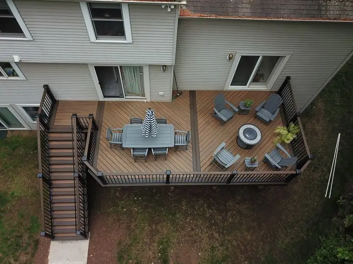 Deck Replacement Turned Outdoor Living Area