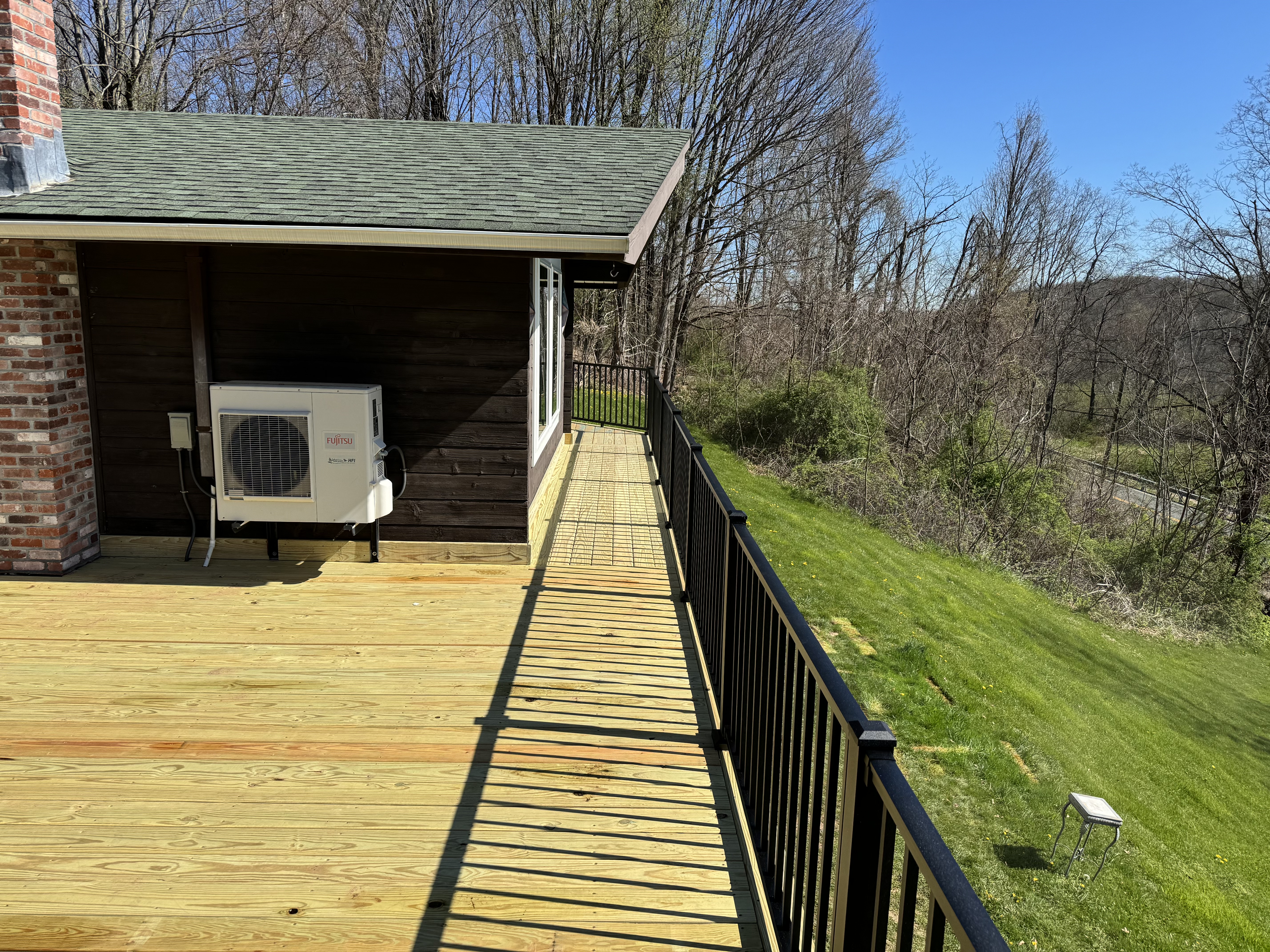 East Granby Deck with Pressure Treated Wood and Trex Signature® Railings