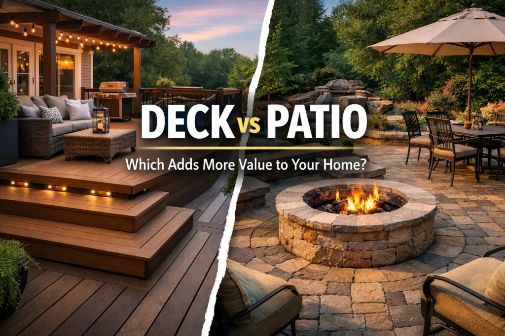 Deck vs Patio - Which Adds More Value to Your Home?