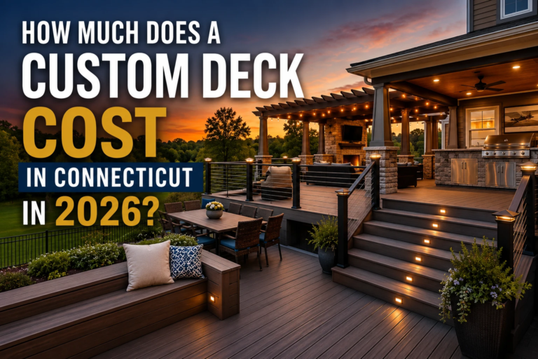 How much does a custom deck cost in Connecticut?